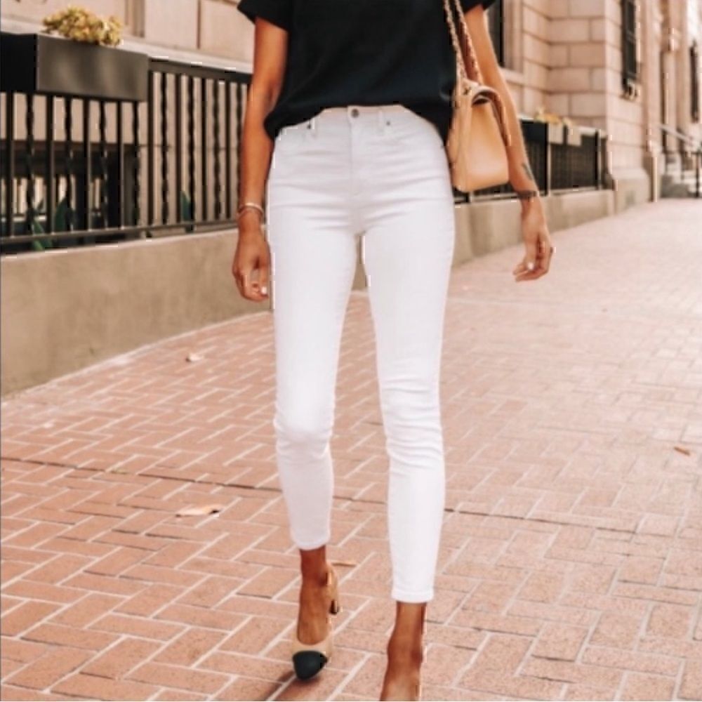NWT Everlane High Rise Skinny Jean White 26 Regular